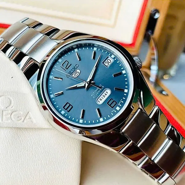 Đồng Hồ Nam Seiko SNK621 Màu Xanh Bạc - Đồng hồ - Vua Hàng Hiệu