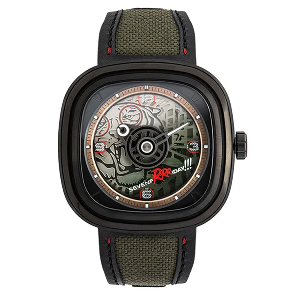 Đồng Hồ Nam SevenFriday T3/04 Green Tiger Màu Xanh Đen