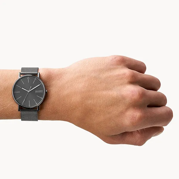 Đồng Hồ Nam Skagen Signatur Gray Steel Mesh Watch SKW6577 Màu Xám - Đồng hồ - Vua Hàng Hiệu