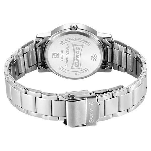 Đồng Hồ Nam Sonata Classic Quartz Analog Black 7987SM07 Màu Đen Bạc - Đồng hồ - Vua Hàng Hiệu