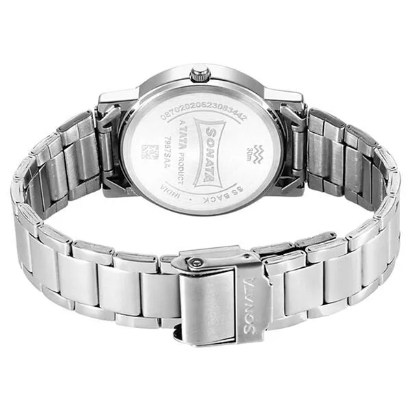 Đồng Hồ Nam Sonata Classic Quartz Analog Blue Dial Silver Stainless Steel Strap Watch 7987SM06 Màu Xanh Bạc