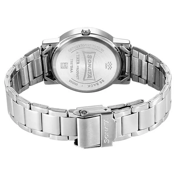 Đồng Hồ Nam Sonata Classic Quartz Analog Grey 7987SM09 Màu Xám Bạc