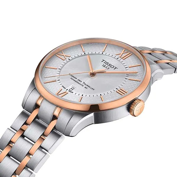 Đồng Hồ Nam Tissot Chemin Des Tourelles Automatic Watch T099.407.22.038.01 Màu Bạc/Vàng Hồng