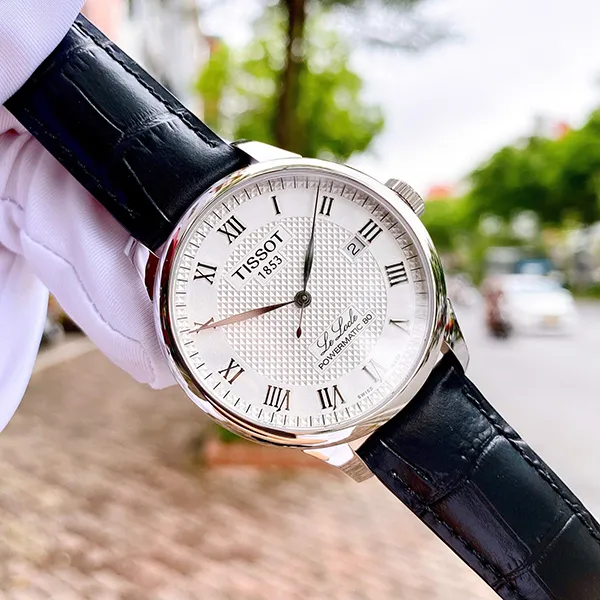 Đồng Hồ Nam Tissot Le Locle Powermatic 80 T006.407.16.033.00 (T0064071603300) Màu Đen Trắng - Đồng hồ - Vua Hàng Hiệu