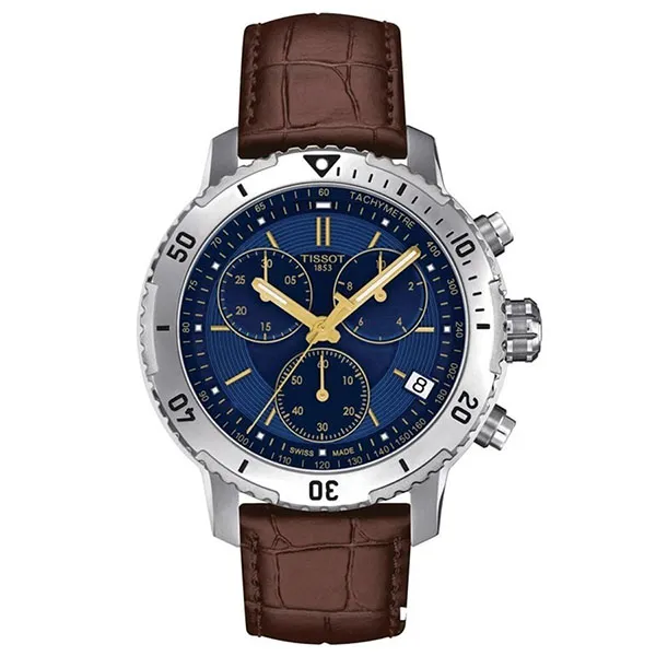 Đồng Hồ Nam Tissot Men's PRS 200 Chronograph Quartz Blue Dial Watch T0674171604100 Màu Nâu - Xanh