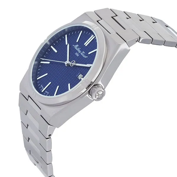 Đồng Hồ Nam Mathey- Tissot Men's Zoltan Quartz Blue Dial Watch H117ABU Màu Trắng - Xanh