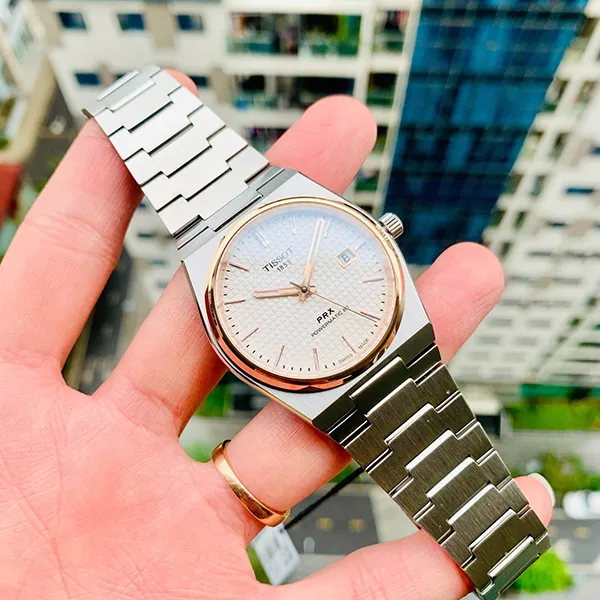 Đồng Hồ Nam Tissot PRX T-Classic Powermatic 80 T137.407.21.031.00 Màu Trắng Bạc