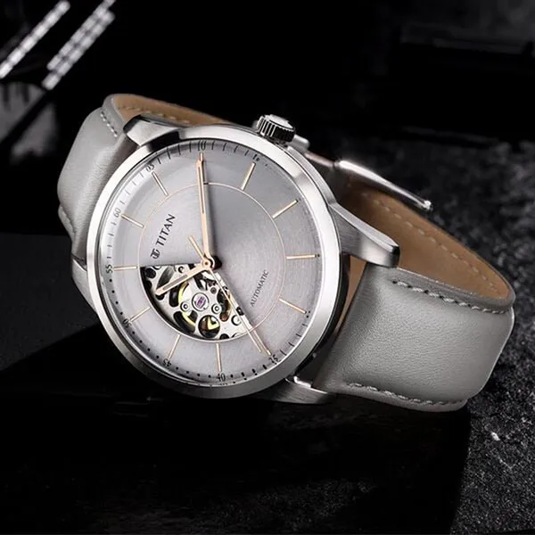 Đồng Hồ Nam Titan Automatic 90126SL01 Màu Xám - Đồng hồ - Vua Hàng Hiệu