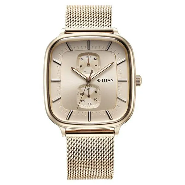 Đồng Hồ Nam Titan Avant Garde Silver Dial Quartz 90178WM01 Màu Đồng - Đồng hồ - Vua Hàng Hiệu