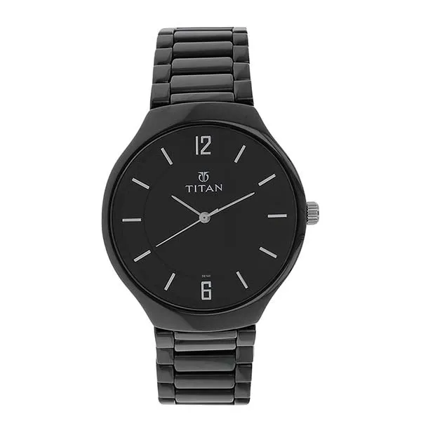 Đồng Hồ Nam Titan Black Dial Analog Ceramic Strap Watch 90014KC01 Màu Đen - Đồng hồ - Vua Hàng Hiệu