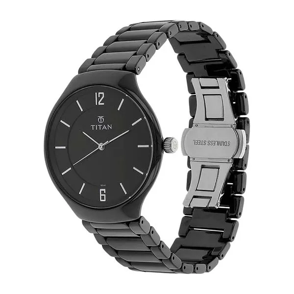 Đồng Hồ Nam Titan Black Dial Analog Ceramic Strap Watch 90014KC01 Màu Đen - Đồng hồ - Vua Hàng Hiệu