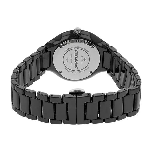 Đồng Hồ Nam Titan Black Dial Analog Ceramic Strap Watch 90014KC01 Màu Đen - Đồng hồ - Vua Hàng Hiệu