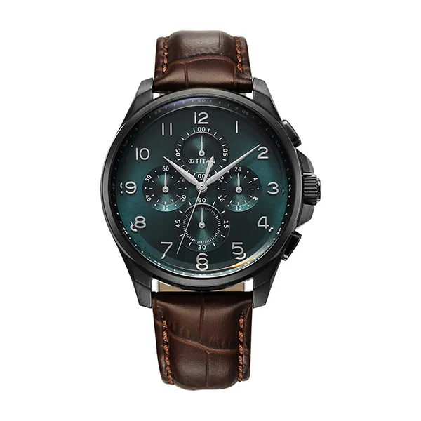 Đồng Hồ Nam Titan Classic Chrono Watch 90169NL01 Màu Nâu