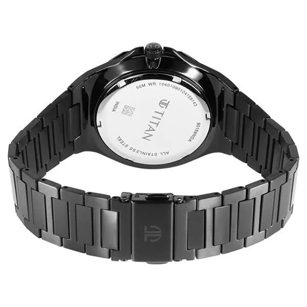 Đồng Hồ Nam Titan Classic Slim Multifunction Quartz 90198NM01 Màu Đen - Đồng hồ - Vua Hàng Hiệu