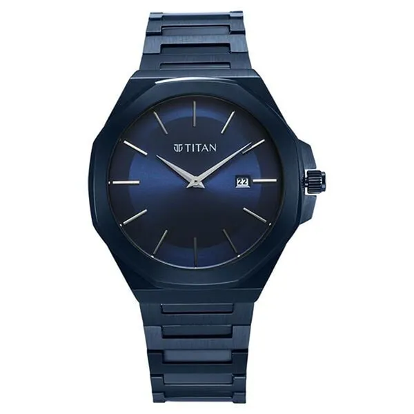 Đồng Hồ Nam Titan Classic Slim Quartz Analog 90167QM01 Màu Xanh Blue - Đồng hồ - Vua Hàng Hiệu