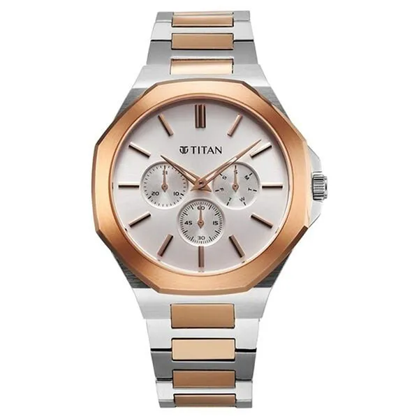 Đồng Hồ Nam Titan Classique Slim Multifunction 90198KM01 Màu Bạc - Vàng Hồng - Đồng hồ - Vua Hàng Hiệu