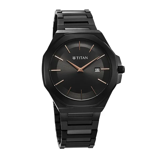 Đồng Hồ Nam Titan Classique Slim Watch 90167NM01 Màu Đen
