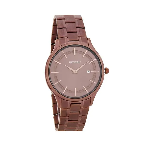 Đồng Hồ Nam Titan Classique Slimline Brown Dial Analog 90142QM05 Màu Nâu Đất - Đồng hồ - Vua Hàng Hiệu