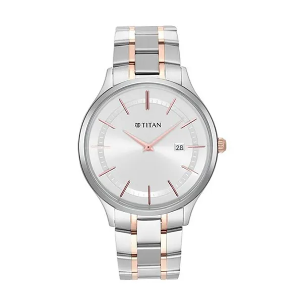 Đồng Hồ Nam Titan Classique Slimline Silver Dial Analog 90142KM01 Màu Bạc