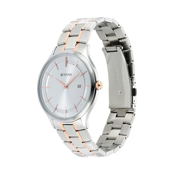 Đồng Hồ Nam Titan Classique Slimline Silver Dial Analog 90142KM01 Màu Bạc