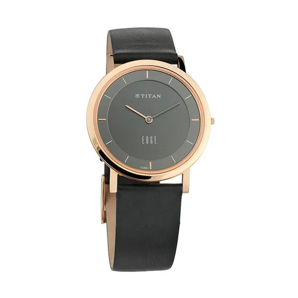 Đồng Hồ Nam Titan Edge 1595WL09 Màu Đen - Vàng Hồng
