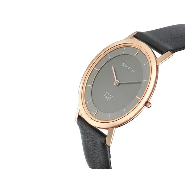 Đồng Hồ Nam Titan Edge 1595WL09 Màu Đen - Vàng Hồng