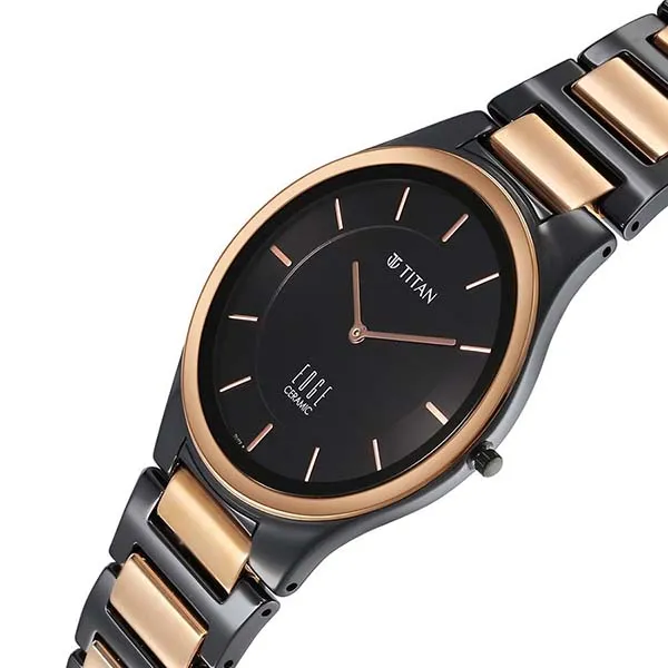 Đồng Hồ Nam Titan Edge Ceramic Quartz Watch 1696KC01 Màu Đen/Vàng - Đồng hồ - Vua Hàng Hiệu