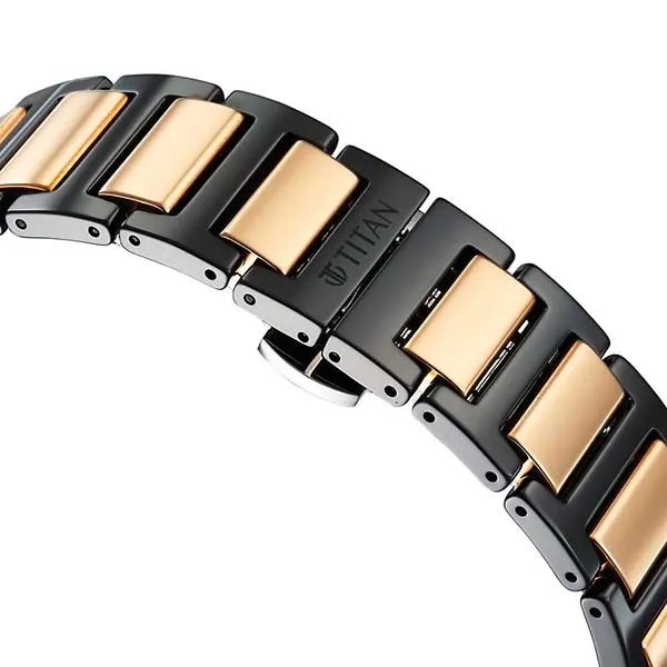 Đồng Hồ Nam Titan Edge Ceramic Quartz Watch 1696KC01 Màu Đen/Vàng - Đồng hồ - Vua Hàng Hiệu