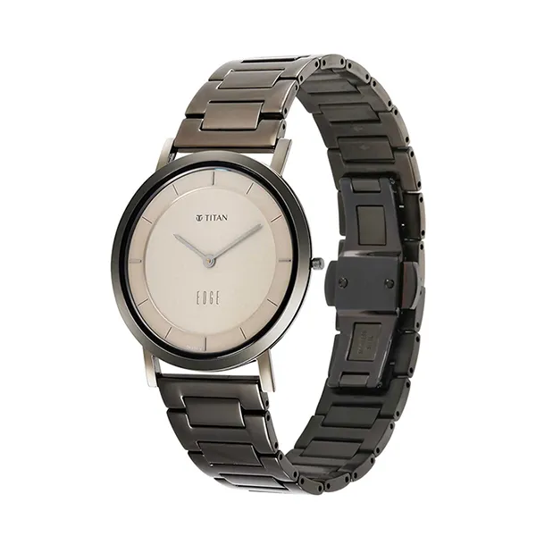 Đồng Hồ Nam Titan Edge Metals 1595QM01 Màu Xám
