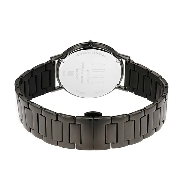 Đồng Hồ Nam Titan Edge Metals 1595QM01 Màu Xám