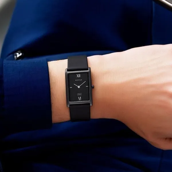 Đồng Hồ Nam Titan Edge Quartz Watch 1043NL01 Màu Đen - Đồng hồ - Vua Hàng Hiệu