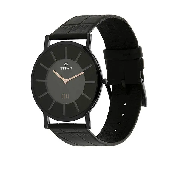 Đồng Hồ Nam Titan Edge Revamp-2 1595NL01 Màu Đen
