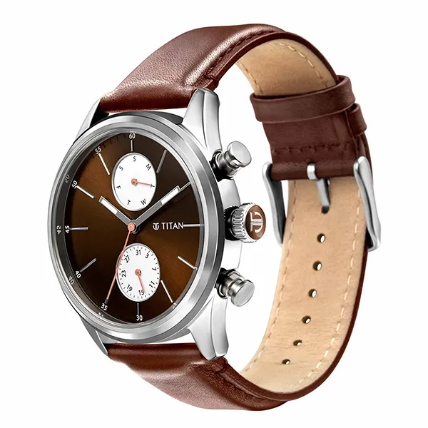 Đồng Hồ Nam Titan Elmnt 1805SL08 Màu Nâu