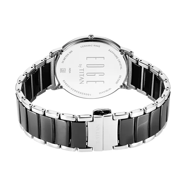 Đồng Hồ Nam Titan Gents Edge Watch 1878KD01 Màu Đen Bạc - Đồng hồ - Vua Hàng Hiệu
