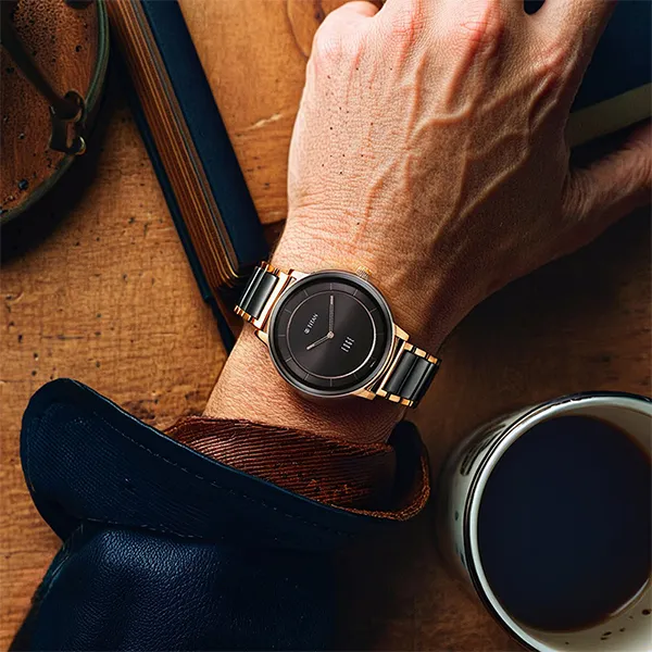 Đồng Hồ Nam Titan Gents Edge Watch 1878KD03 Màu Đen