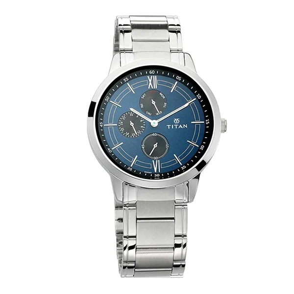 Đồng Hồ Nam Titan Gents Neo III 1769SM01 Màu Bạc Xanh