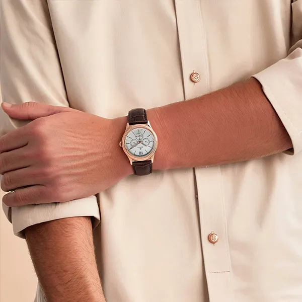 Đồng Hồ Nam Titan Gents Neo Royale 1698WL01 Màu Nâu