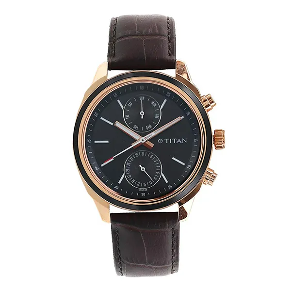 Đồng Hồ Nam Titan Gents Neo Royale 1733KL03 Màu Nâu