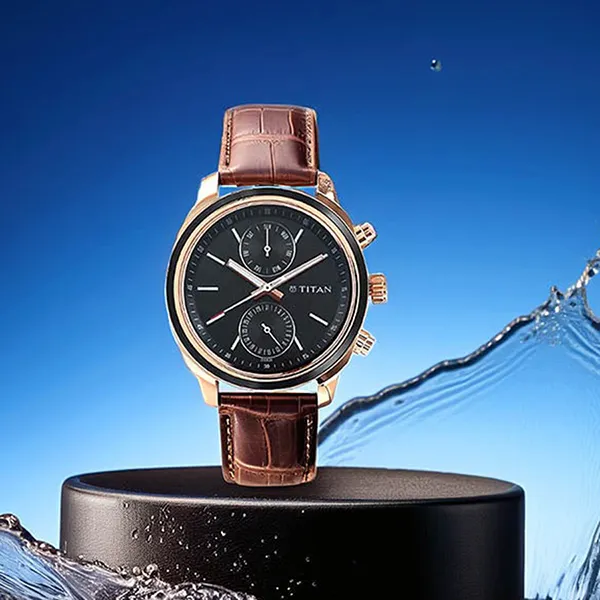 Đồng Hồ Nam Titan Gents Neo Royale 1733KL03 Màu Nâu