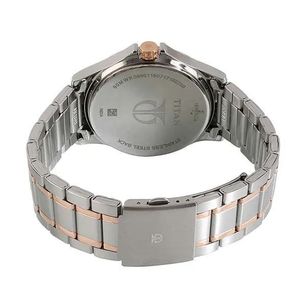 Đồng Hồ Nam Titan Gents Neo Royale Watch 1698KM01 Màu Bạc/Nâu