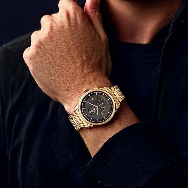 Đồng Hồ Nam Titan Grandmaster 2 Watch 1847KM02 Màu Vàng/Đen
