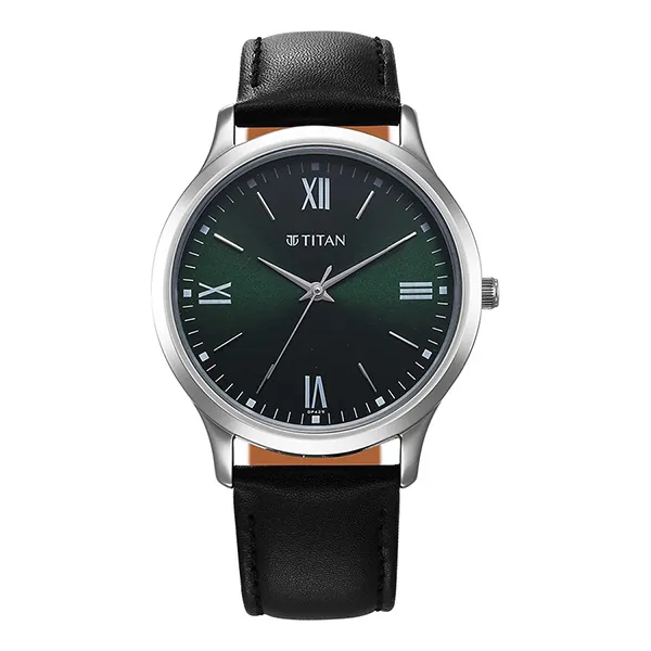 Đồng Hồ Nam Titan Karishma Quartz Analog Green Dial Watch 1825SL16 Màu Xanh Lá