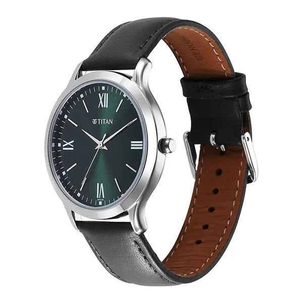 Đồng Hồ Nam Titan Karishma Quartz Analog Green Dial Watch 1825SL16 Màu Xanh Lá