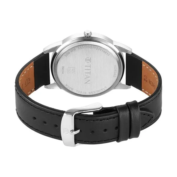 Đồng Hồ Nam Titan Karishma Zing Quartz Watch 1638SL02 Màu Đen
