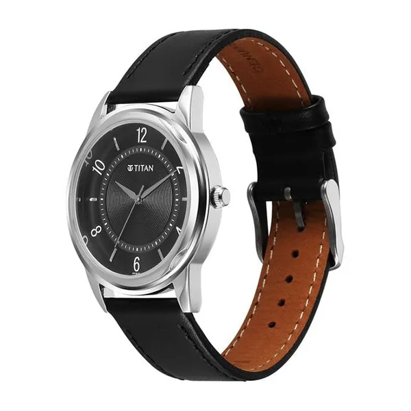 Đồng Hồ Nam Titan Karishma Zing Quartz Watch 1638SL02 Màu Đen