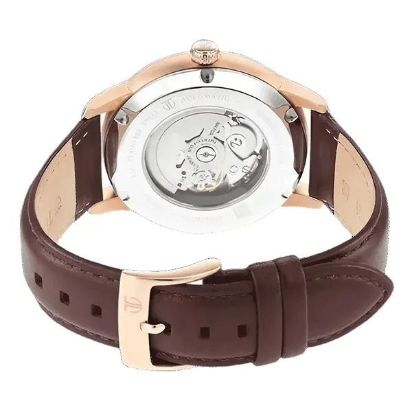 Đồng Hồ Nam Titan Men's Skeletal Analog 90110WL04 Watch Màu Nâu Xanh