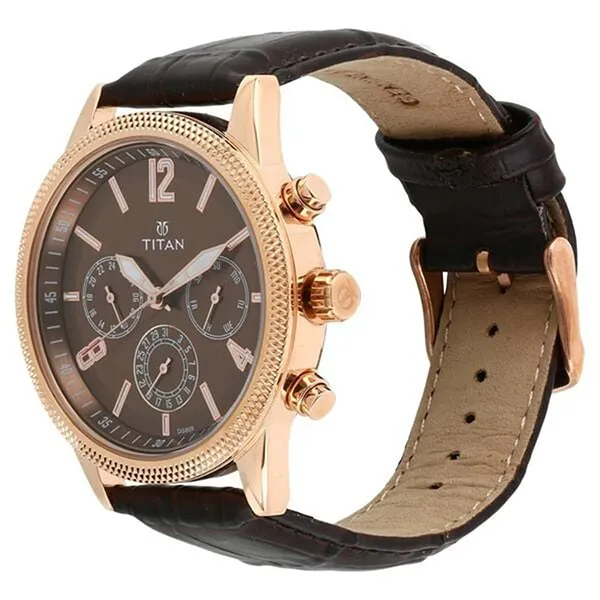 Đồng Hồ Nam Titan Metropolitan Luxe 1734WL01 Màu Nâu