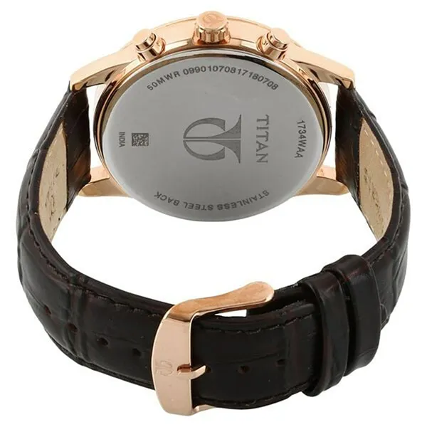 Đồng Hồ Nam Titan Metropolitan Luxe 1734WL01 Màu Nâu