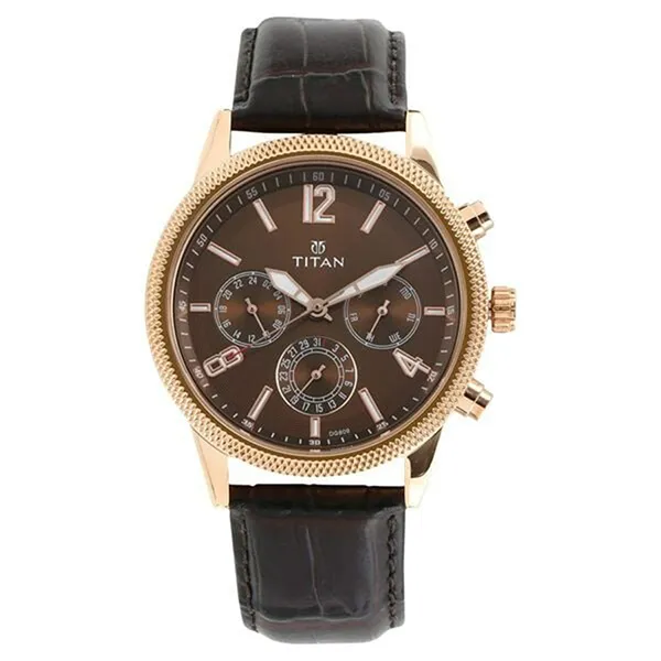 Đồng Hồ Nam Titan Metropolitan Luxe 1734WL01 Màu Nâu