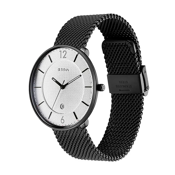 Đồng Hồ Nam Titan Minimals 1849NM01 Màu Đen Trắng